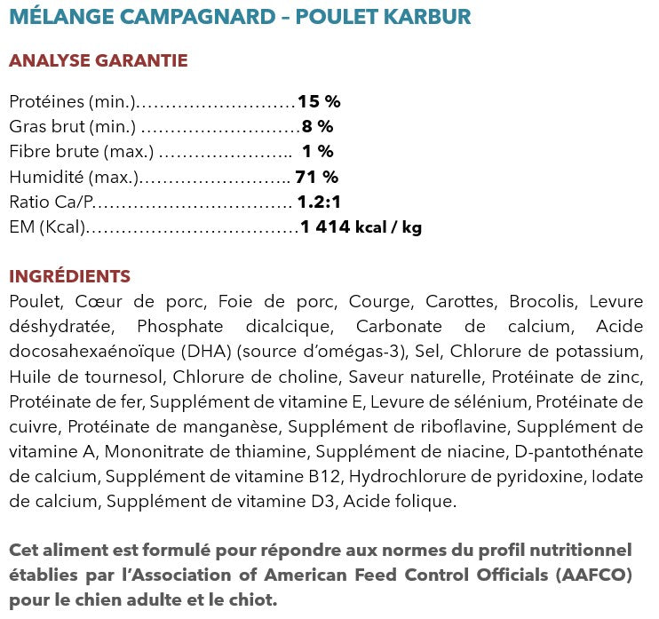 Mélange Campagnard Poulet
