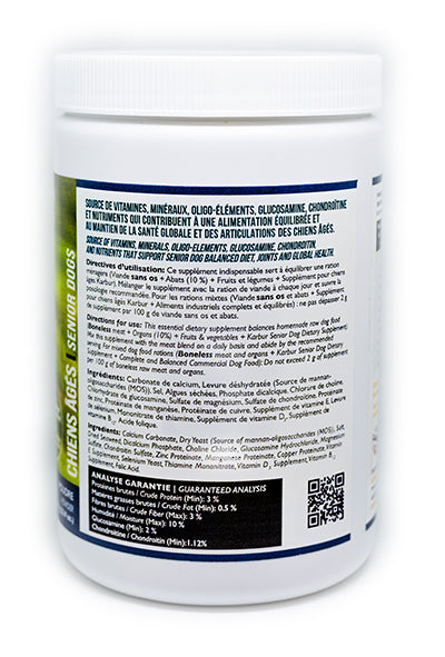 Supplément nutritionnel pour chiens actifs ou âgés