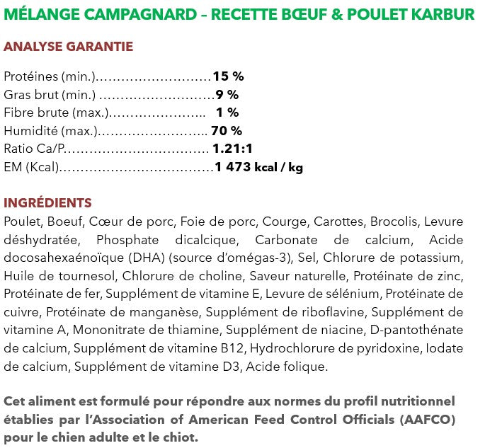 Mélange Campagnard Boeuf & Poulet